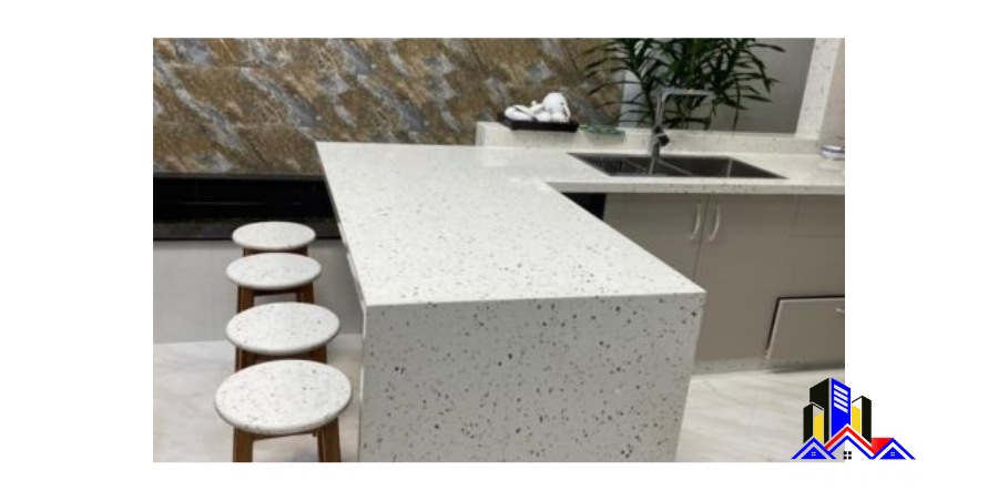 Đá mài Terrazzo được sử dụng trong không gia bếp