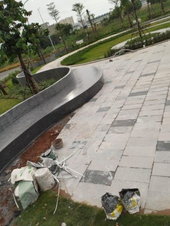 ghế ngồi đá mài Terrazzo