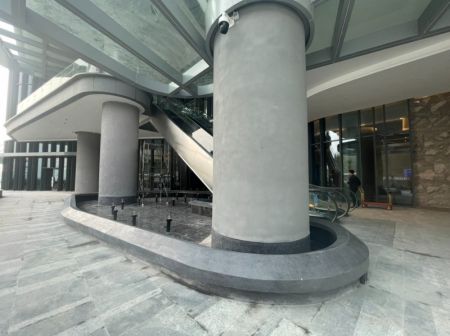Bồn cây ghế ngồi đá mài Terrazzo